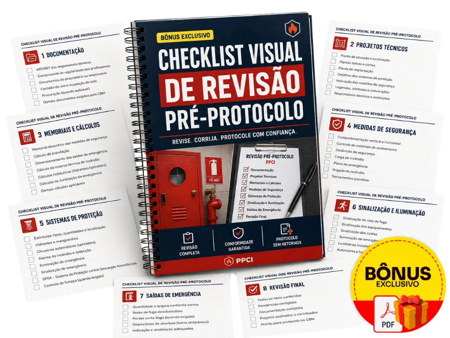 Mockup do Checklist Visual de Revisão Pré-Protocolo